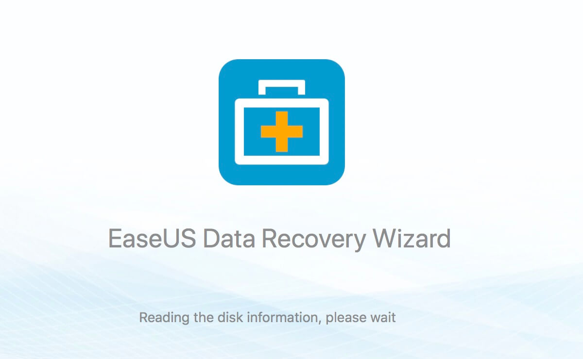 EaseUS Data Recovery Wizard for Mac の起動画面